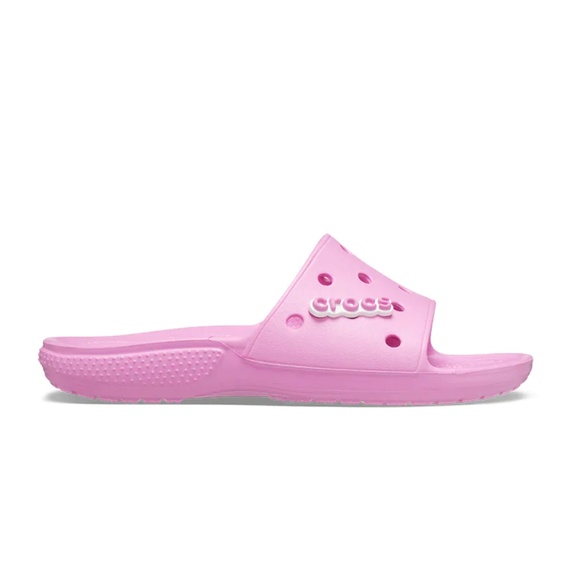 New Classic Croc Slides in Taffy pink - Picture 4 of 6
